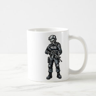 Fun Halloween Taktik Zombie Creepy Police Office Kaffeetasse
