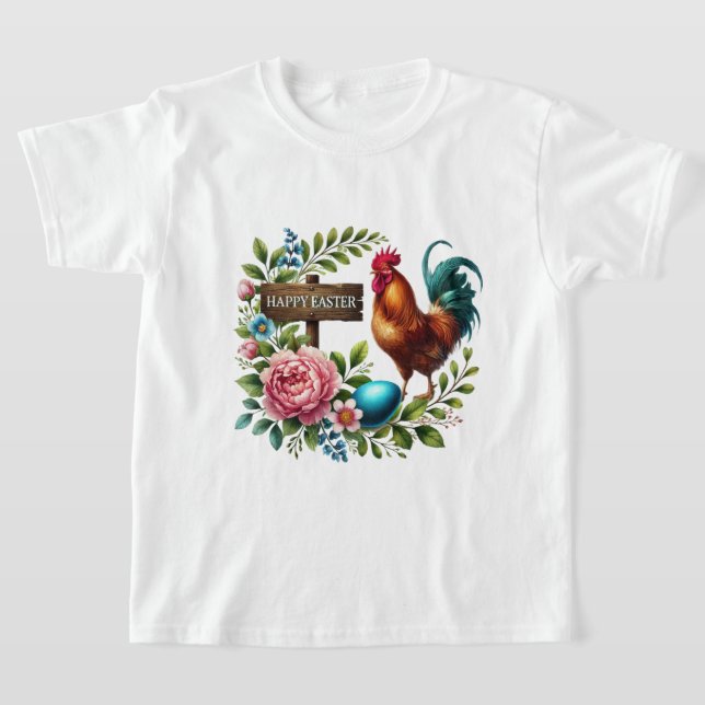 Fun Happy Easter rooster T-Shirt (Ablage )