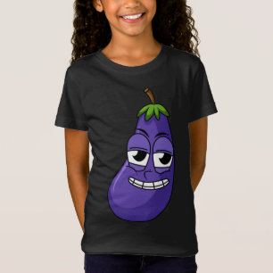 Fun Happy Eggplant Designs für Obst Gemüse Veg T-Shirt