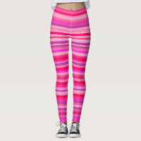 Fun, Happy, Girly Pink und Lila Streifenmuster