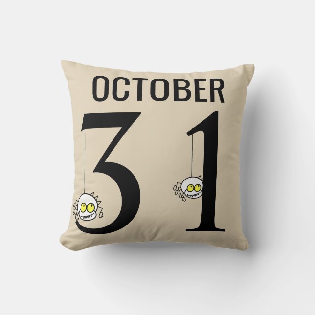 Fun Happy Halloween 31. Oktober Kissen (Vorderseite)