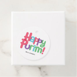 Fun Happy Purim Tag Geschenkanhänger
