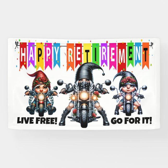 FUN HAPPY RETIREMENT BANNER (Horizontal)