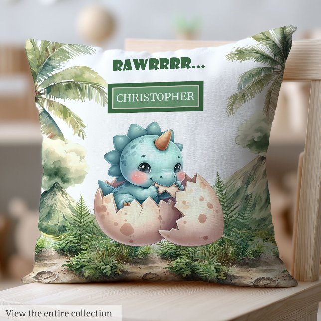 Fun Hatching Bald Baby Dinosaur Baby Kissen Gesche (Fun Hatching Soon Baby Dinosaur Baby Pillow Gift)