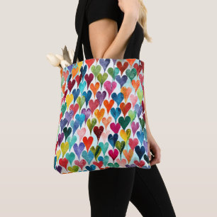 Fun Heart Pattern Tasche