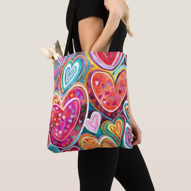 Fun Heart Pattern Tasche (Von Nahem)