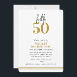 FUN hello 50 moderne 50. Geburtstagsparty Senf Einladung<br><div class="desc">von kat massard / WWW.SIMPLYSWEETPAPERIE.COM Liebe des Designs,  aber möchte einige Änderungen sehen - ein anderes Farbschema,  Produkt,  ein Foto hinzufügen oder angepasst für einen anderen Anlass - keine Sorge einfach kontaktieren Sie mich,  kat@simplysweetPAPERIE.com Ich bin glücklich zu helfen!</div>