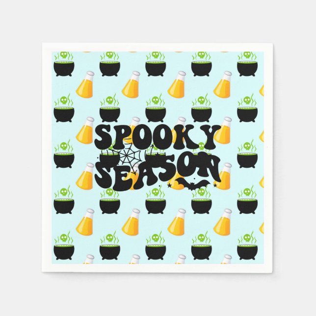 Fun Hexen Brew Halloween-Party Paper Teller Serviette (Vorderseite)