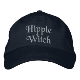 Fun Hippie Hexe Zitat Pink Schwarz Bestickte Baseballkappe