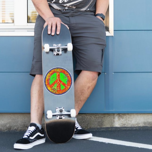 Fun Hippie Peace Sign Inspirivity Floral Aufkleber (Von Creator hochgeladen)