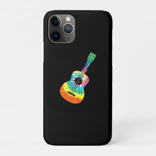 Fun Hippie Rainbow Gefärbte Krawatte Acoustic Guit Case-Mate iPhone Hülle