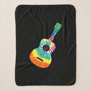 Fun Hippie Rainbow Gefärbte Krawatte Acoustic Guit Sherpadecke
