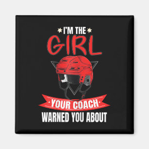 Fun Hockey Lover Grafik für Frauen und Mädchen Hoc Magnet