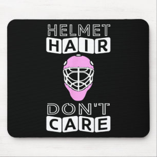 Fun Hockey Women Pink Helmet Goalie Mask Geschenk Mousepad