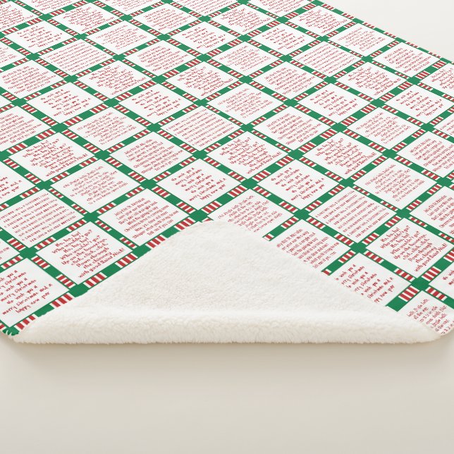 Fun Holiday song lyrics with red, white, green  Sherpadecke (3/4)