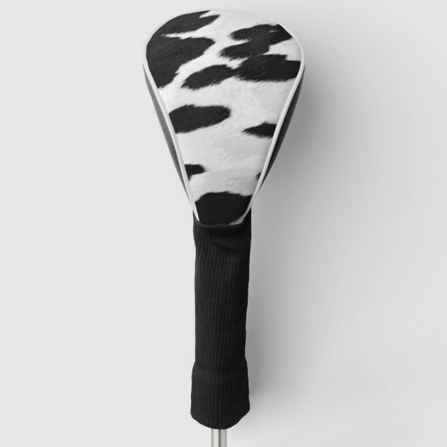 Fun Holstein Kuh verstecken Blick Golf Headcover (Vorderseite)