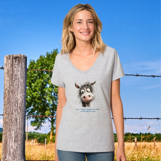 Fun Horse Goofy Besorgnis erregend T-Shirt (Von Creator hochgeladen)