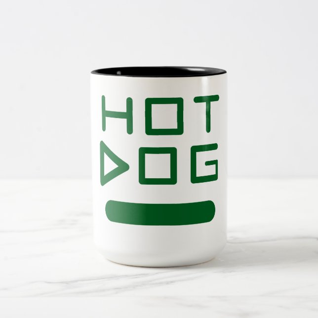 Fun Hot Dog Kaffee Tasse (Mittel)