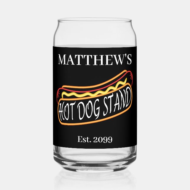 Fun Hot Dog Stand Drinkware Soda Tumblasses Lunett (Recto)