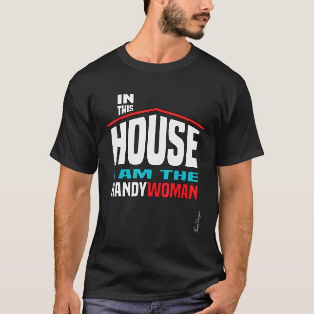 Fun House Women Professioneller Builder Proud Hand T-Shirt (Vorderseite)