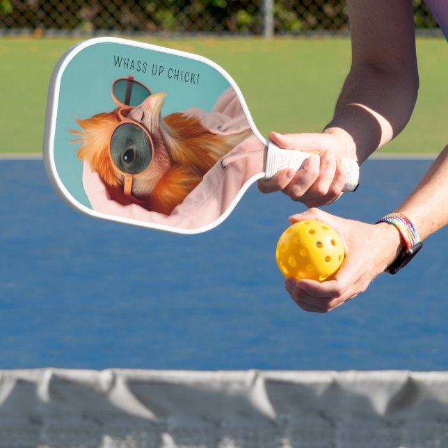 Fun Huhn stilvoll modern Pickleball Schläger (InSitu)