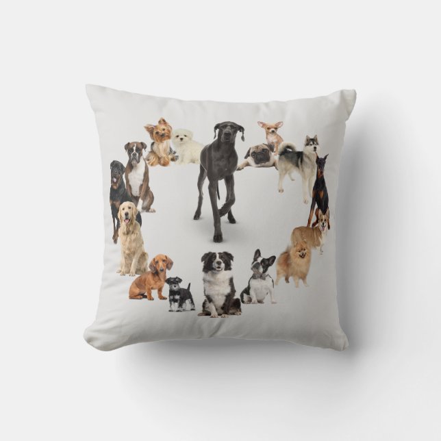 Fun Hund Rasse Haustiere Hund Kissen (Vorderseite)