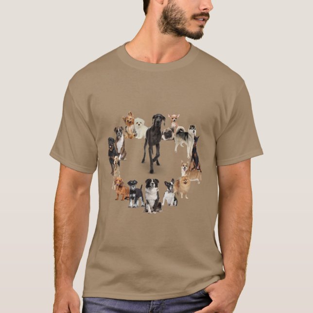 Fun Hund Rasse Haustiere Hund T-Shirt (Vorderseite)