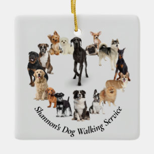 Fun Hund Rasse Haustiere Hunde laufen Keramikornament