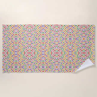 Fun Ice Pop Mosaik Beach Handtuch