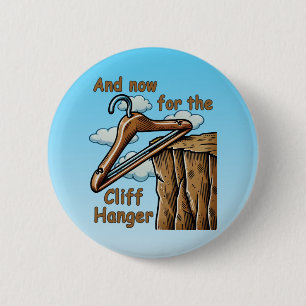 Fun Image of Cliff Hanger with Playful Wordplay Button