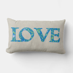 Fun-Imitate Applique Floral-Liebe Textentwurf Lendenkissen