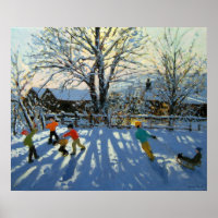 Fun in the snow Tideswell Derbyshire