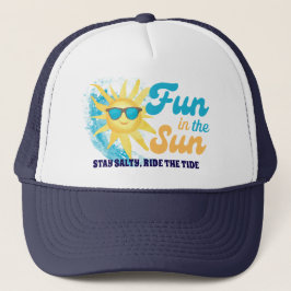 Fun in the Sun – Stay Salty, Ride the Tide Beach Truckerkappe