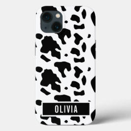 Fun Individuelle Name Holstein Kuh Tierdruckmuster Case-Mate iPhone Hülle