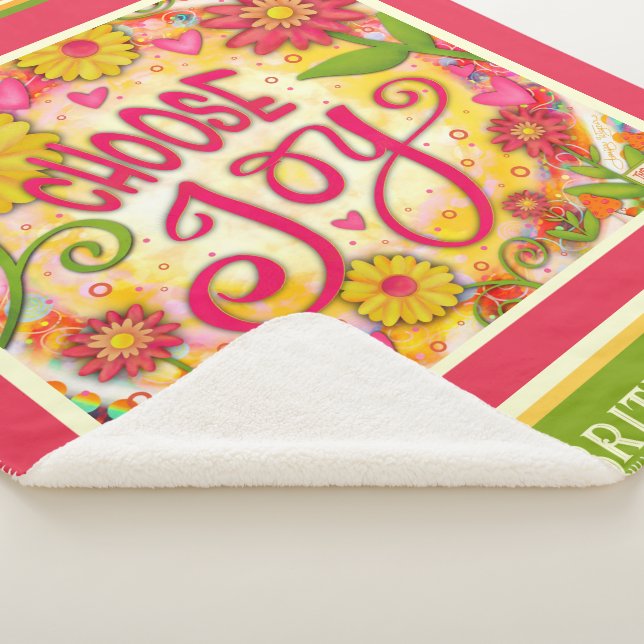 Fun Individuelle Name Wählen Sie Joy Pink Inspiriv Sherpadecke (3/4)