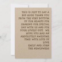 Fun informelle Typografie-Foto Hochzeit
