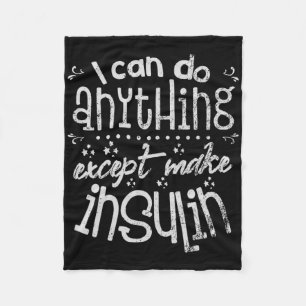 Fun Insulin T1d Diabetes Fleecedecke