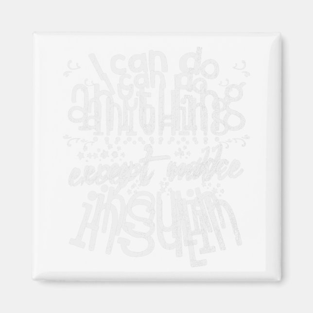 Fun Insulin T1D Diabetes Magnet (Vorne)