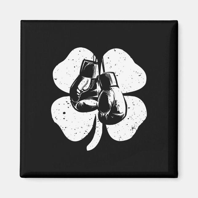 Fun Irish Boxing Kleeblatts Kostüm St Patrick's Da Magnet (Vorne)