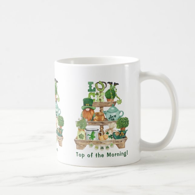 Fun Irish Knickack Stand Custom St Patrick's Day Kaffeetasse (Rechts)