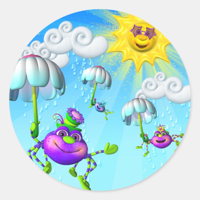 Fun Itsy Bitsy Spider Stickers (Vorderseite)