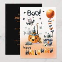 Fun Jack O'Lantern und Little Bat Halloween-Party