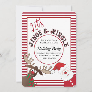 Fun Jingle & mingle Weihnachtsfeier Einladung