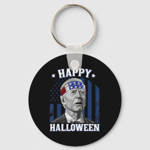 Fun Joe Biden glückliches Halloween verwirrt für 4 Schlüsselanhänger