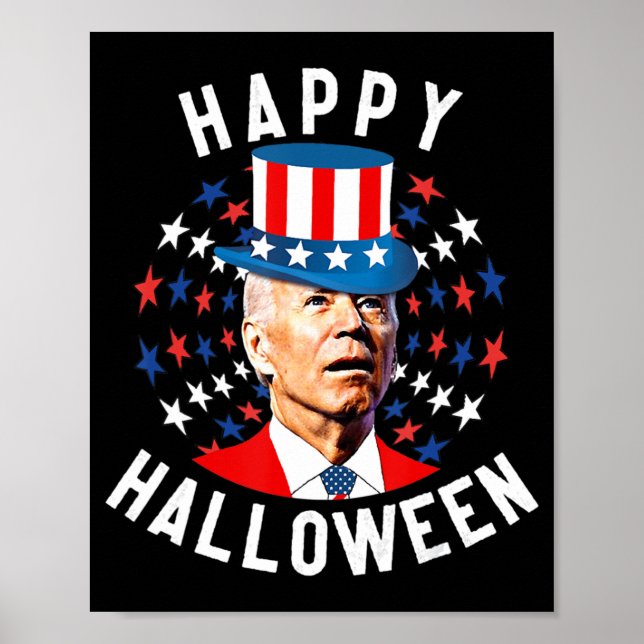 Fun Joe Biden Happy Halloween für Amerikanische Un Poster (Vorne)