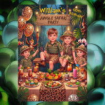Fun Jungle Safari Birthday Party Boy Girl