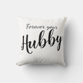 Fun Just Married Hubby Throw Kissen