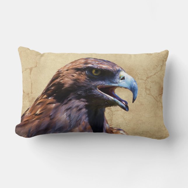 Fun Juvenile Bald Eagle Bad Attitude Lendenkissen (Vorderseite)