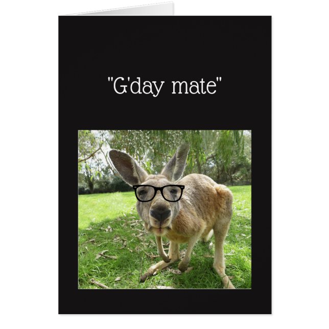 Fun Kangaroo G'day Mate Australian Animal wird gut (Vorne)