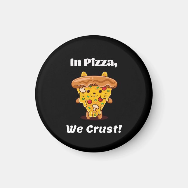 Fun Kawaii Pizza Magnet (Vorne)